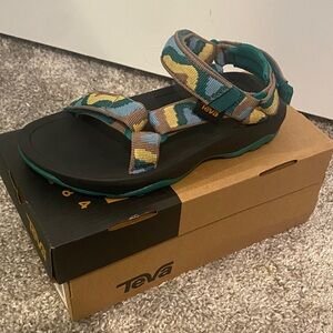 Teva Kids Sandals - Black, Yellow, and Teal